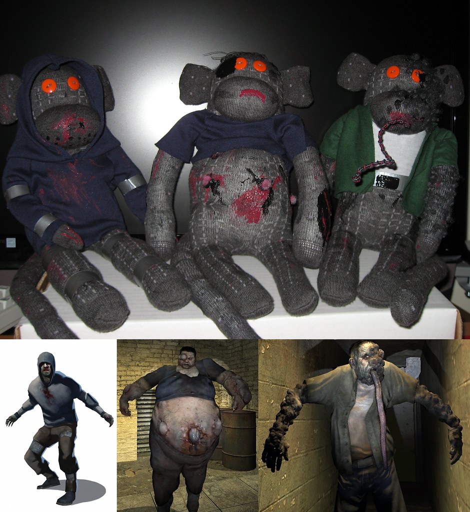 Detail Zombie Sock Monkey Nomer 42