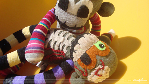 Detail Zombie Sock Monkey Nomer 43