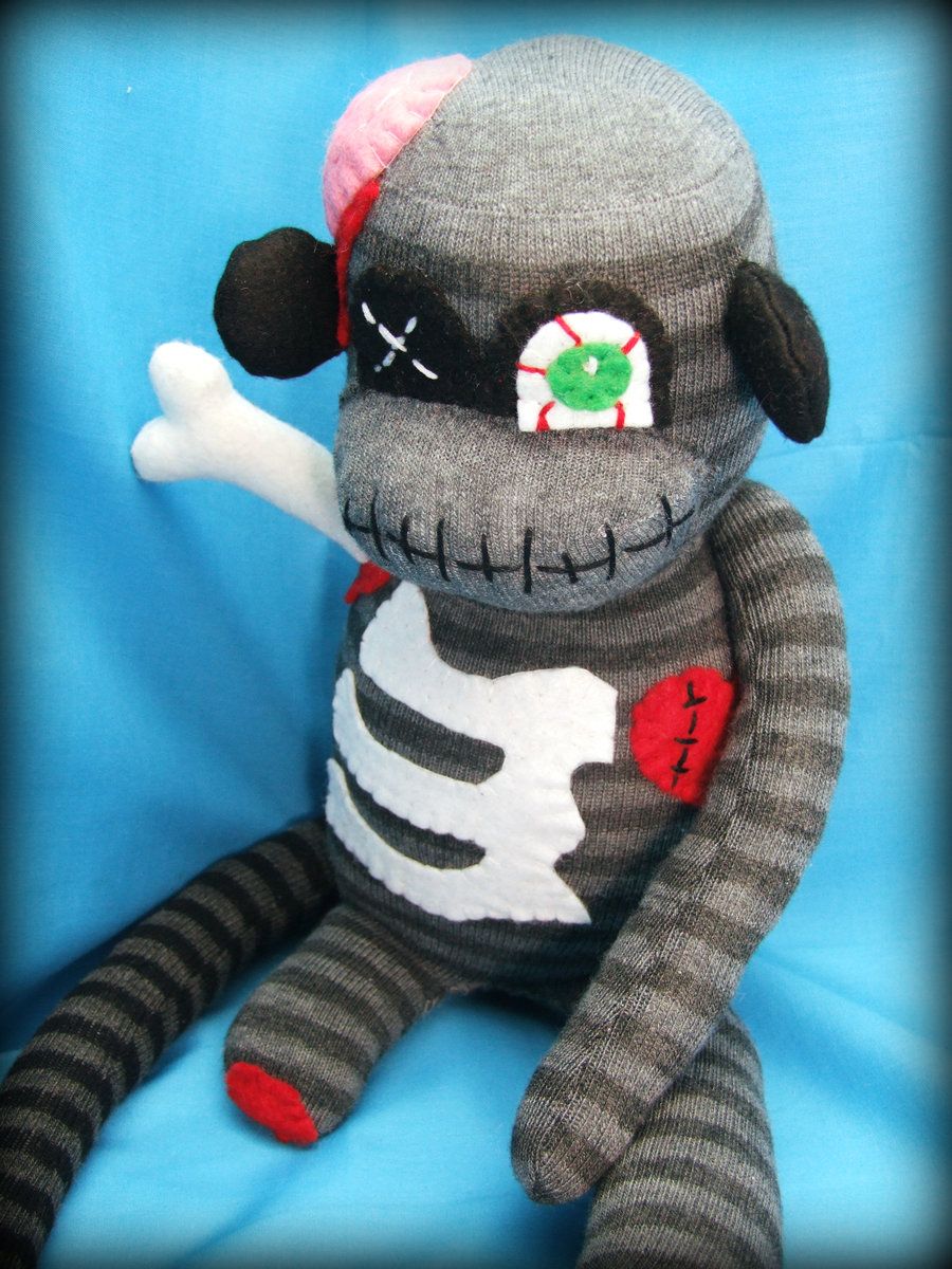Detail Zombie Sock Monkey Nomer 6