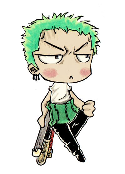 Detail Zoro One Piece Chibi Nomer 22