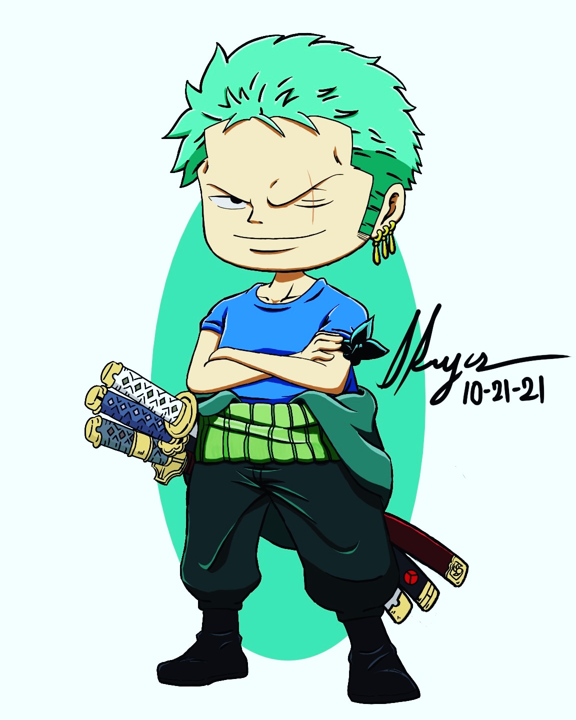 Detail Zoro One Piece Chibi Nomer 23