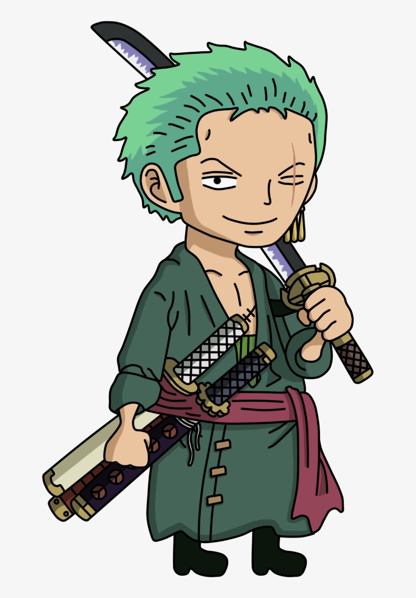 Detail Zoro One Piece Chibi Nomer 6