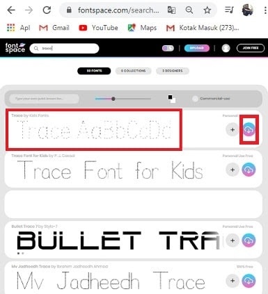 Detail Download Font Trace Putus Putus Nomer 4