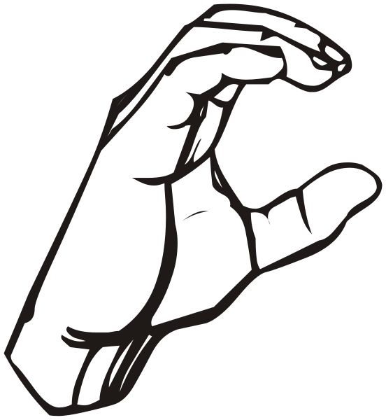 Detail I In Sign Language Drawing Nomer 8