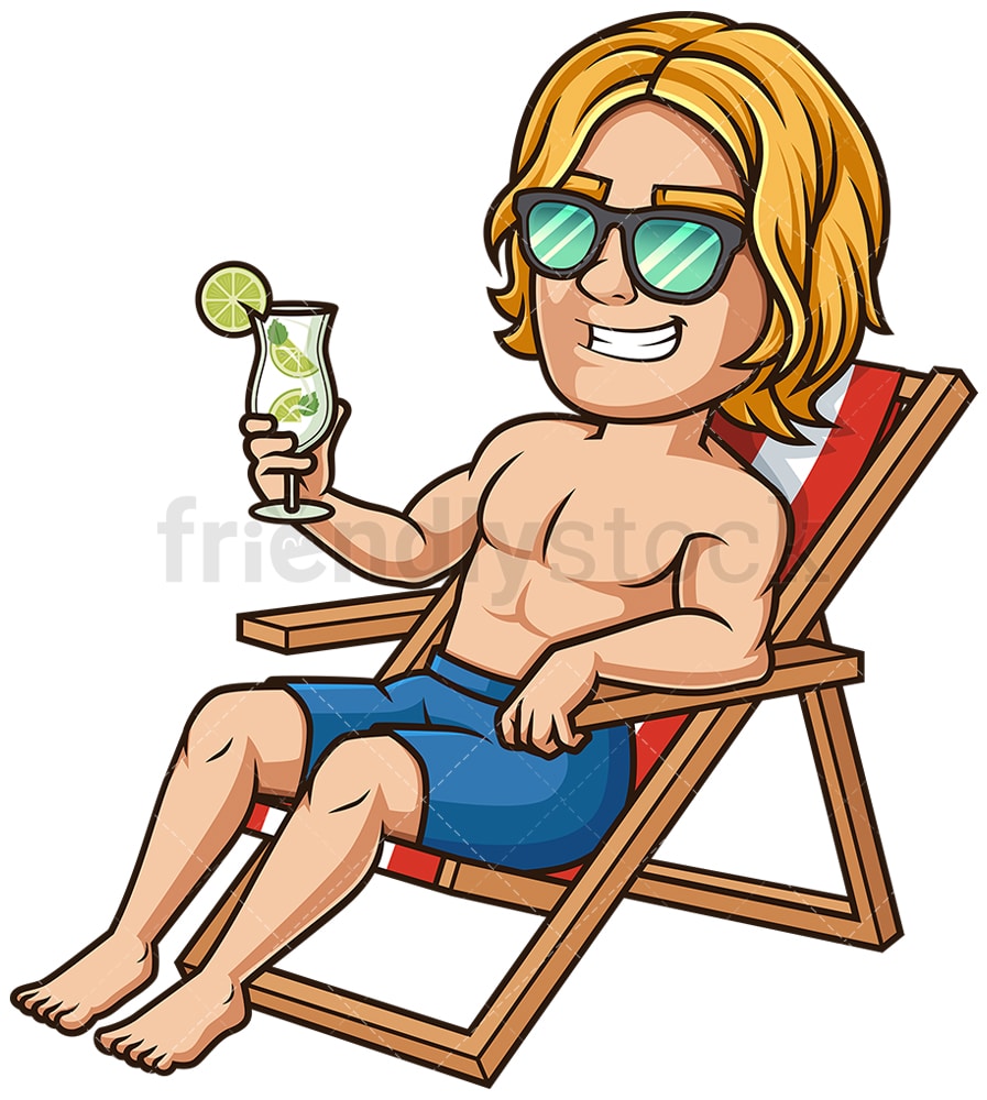 Detail Man On Beach Clipart Nomer 15