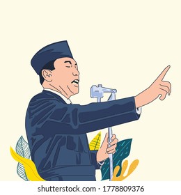 Detail Soekarno Pidato Vector Nomer 5