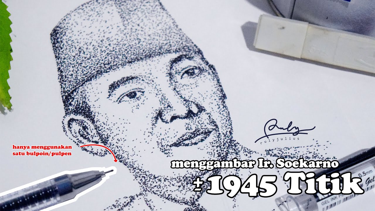 Soekarno Pointilis Gambar Soekarno Pointilis - KibrisPDR