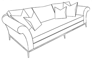 Detail Sofa Tampak Atas Nomer 19