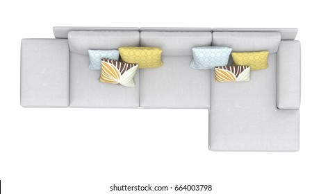 Detail Sofa Top View Nomer 3