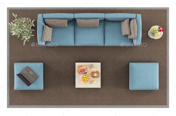 Detail Sofa Top View Nomer 29