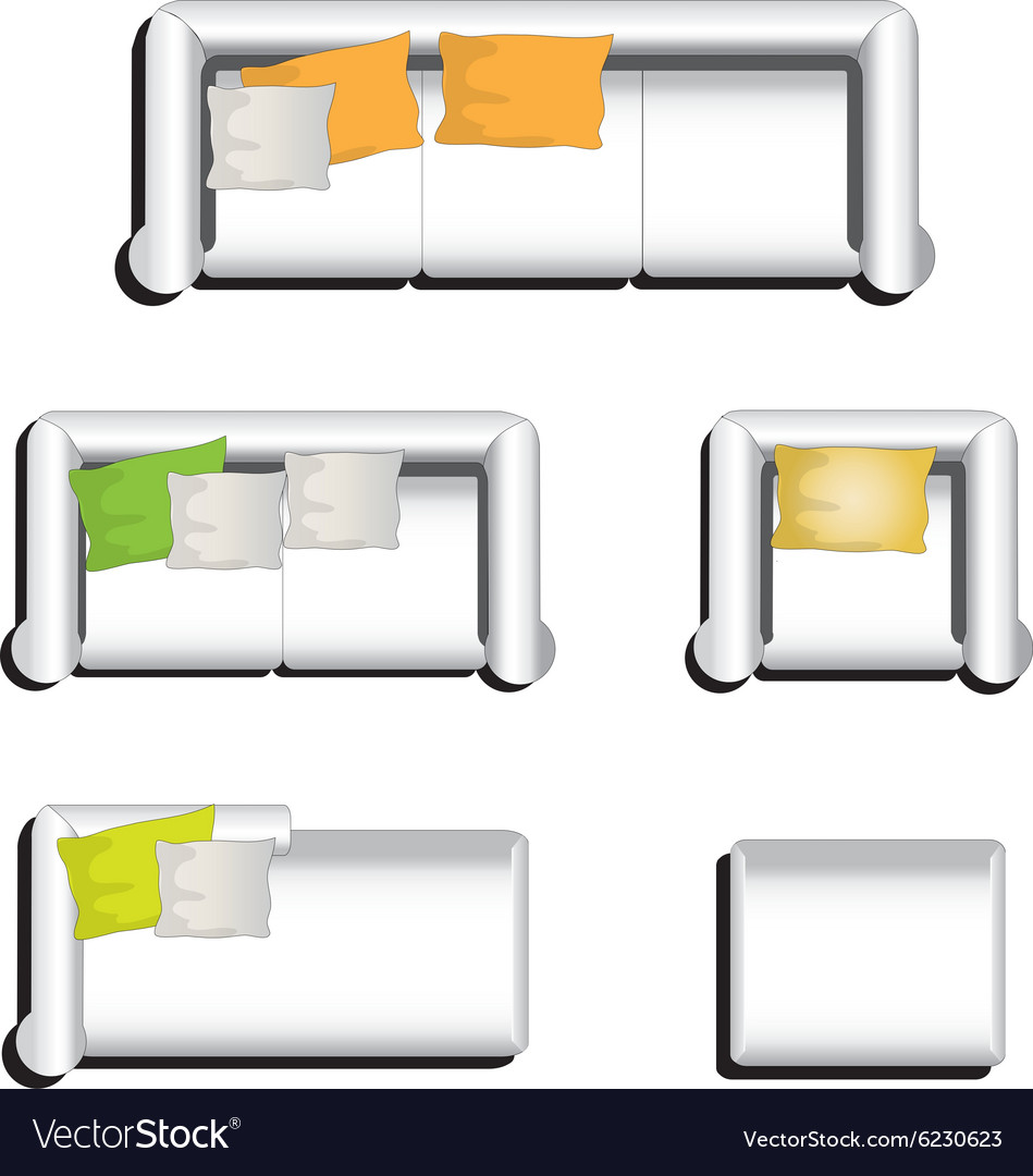 Detail Sofa Top View Nomer 38