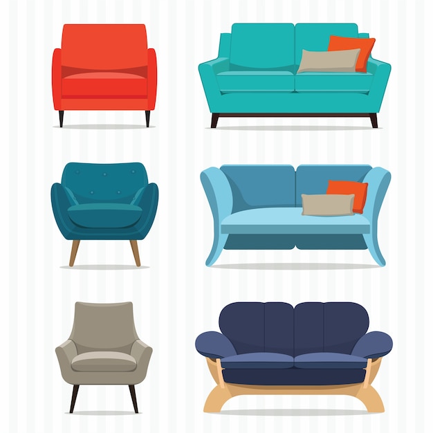 Detail Sofa Vector Png Nomer 39