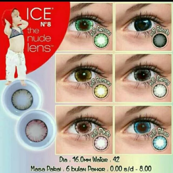 Detail Softlens Ice No 8 Nomer 14