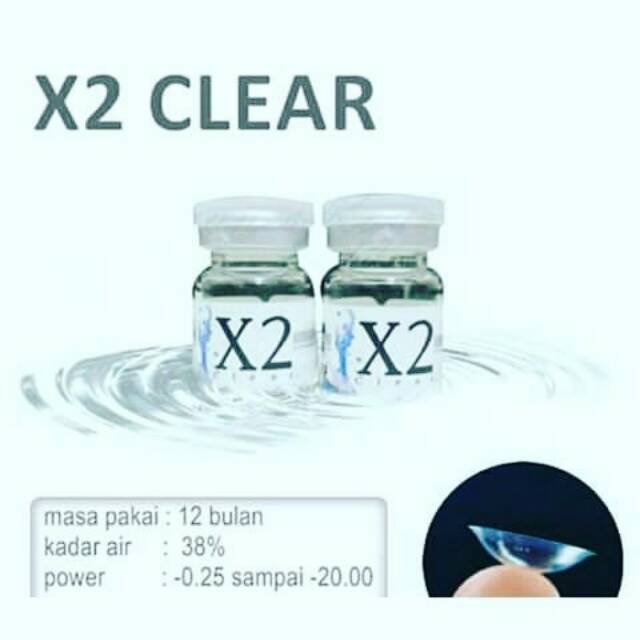 Detail Softlens X2 Bening Nomer 20