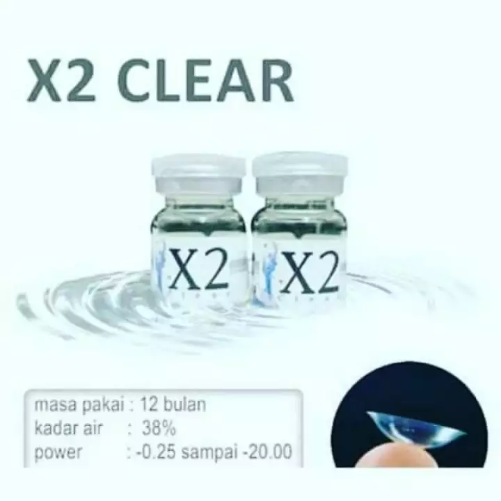 Detail Softlens X2 Bening Nomer 30