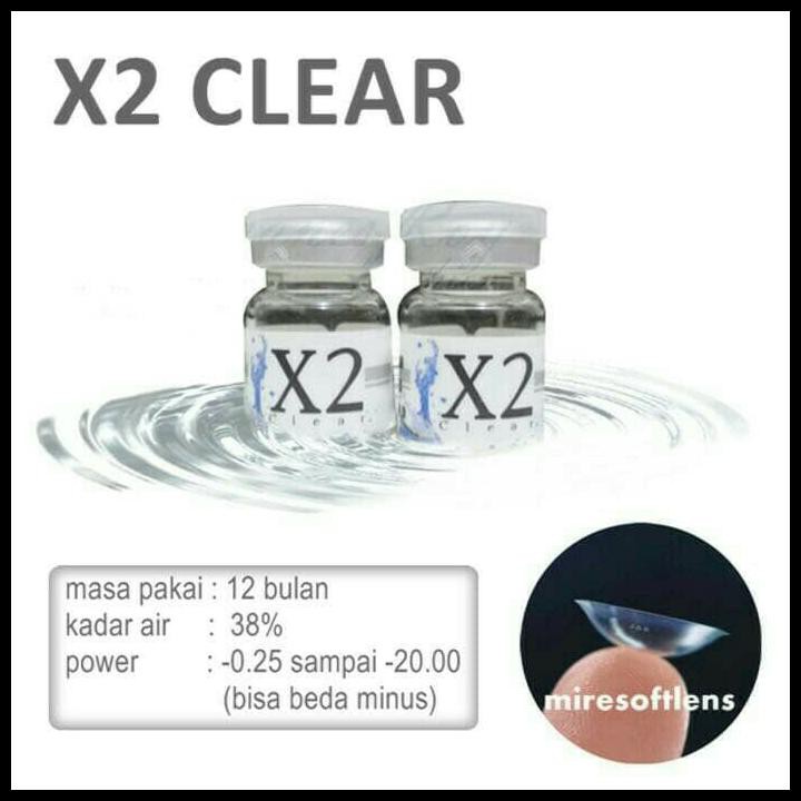 Detail Softlens X2 Bening Nomer 33