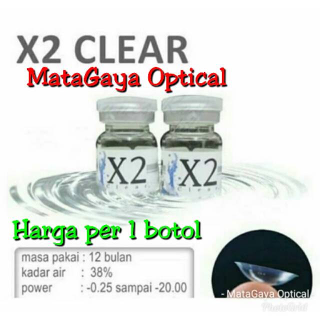 Detail Softlens X2 Bening Nomer 37