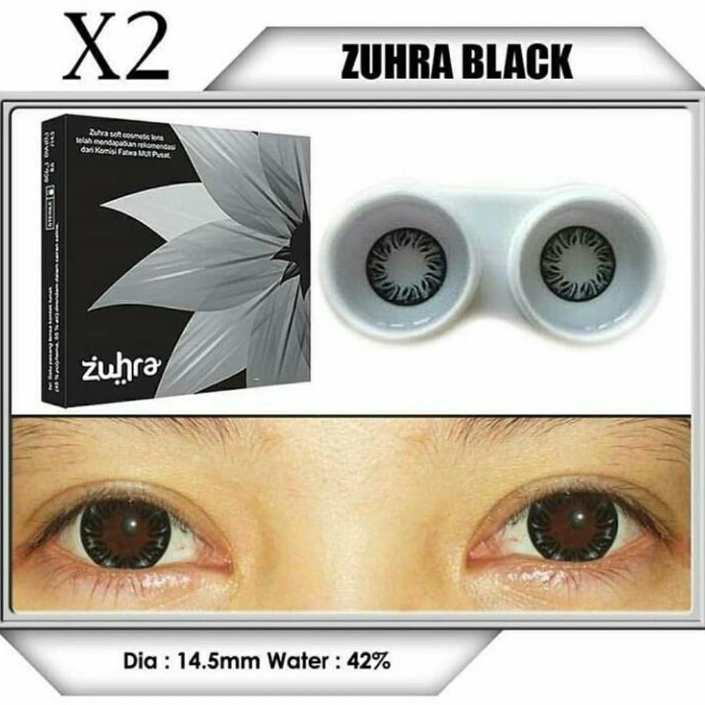 Detail Softlens X2 Black Nomer 38