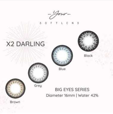 Detail Softlens X2 Hitam Nomer 55