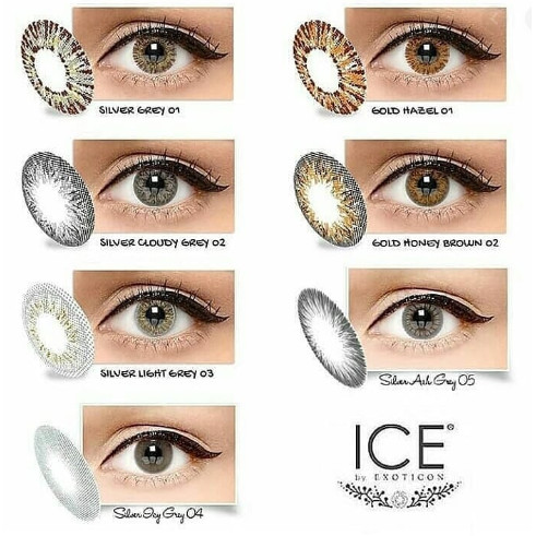 Detail Softlens X2 Ice Silver Nomer 17