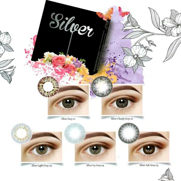 Detail Softlens X2 Ice Silver Nomer 3