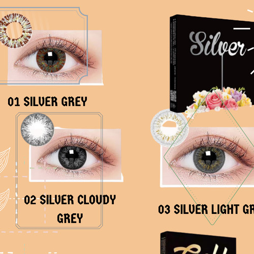 Detail Softlens X2 Ice Silver Nomer 27