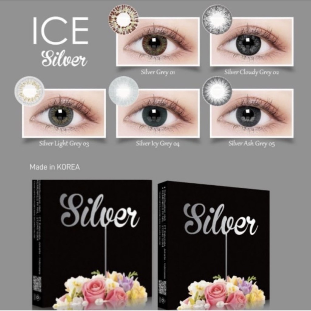 Detail Softlens X2 Ice Silver Nomer 28