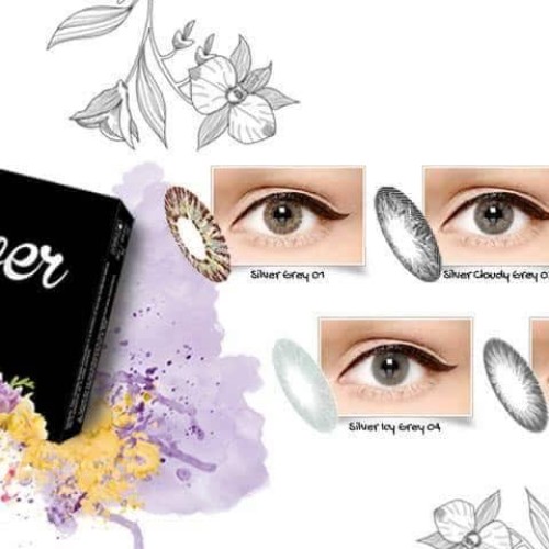 Detail Softlens X2 Ice Silver Nomer 35