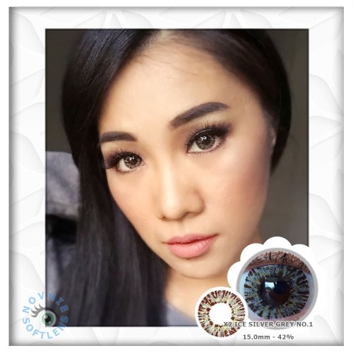 Detail Softlens X2 Ice Silver Nomer 7