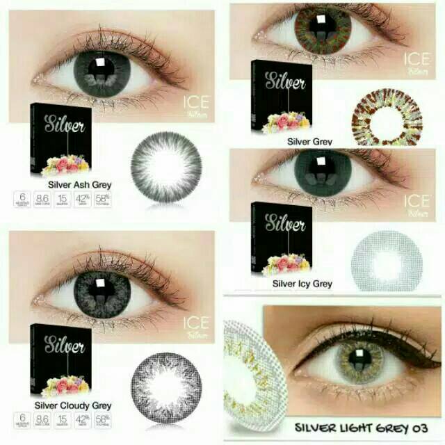 Detail Softlens X2 Ice Silver Nomer 10