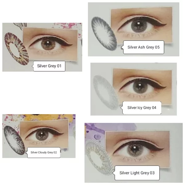 Detail Softlens X2 Silver Nomer 16