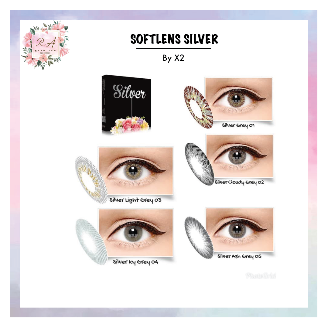 Detail Softlens X2 Silver Nomer 37