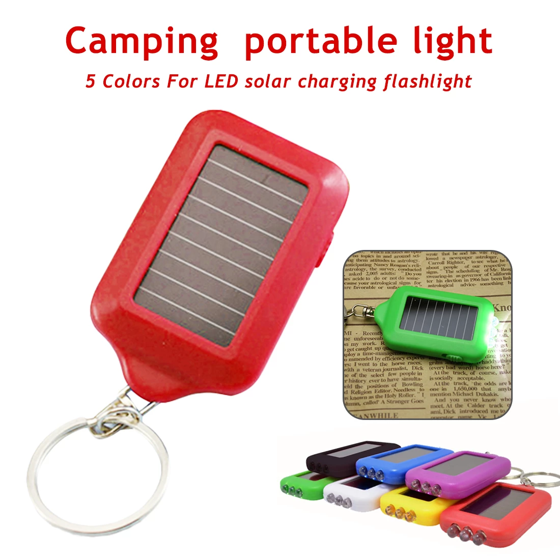Detail Solar Flashlight Keychain Nomer 24