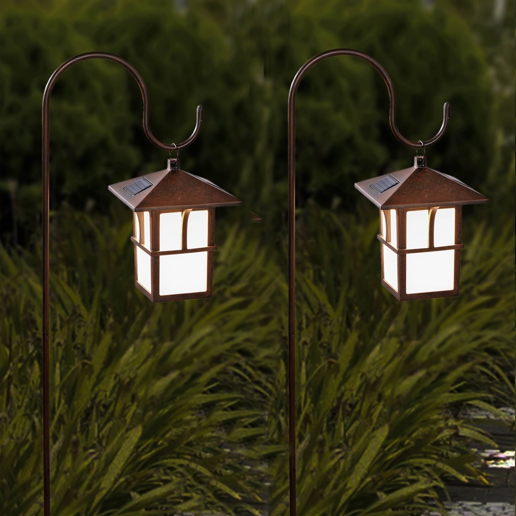 Detail Solar Lantern With Shepherds Hook Nomer 23