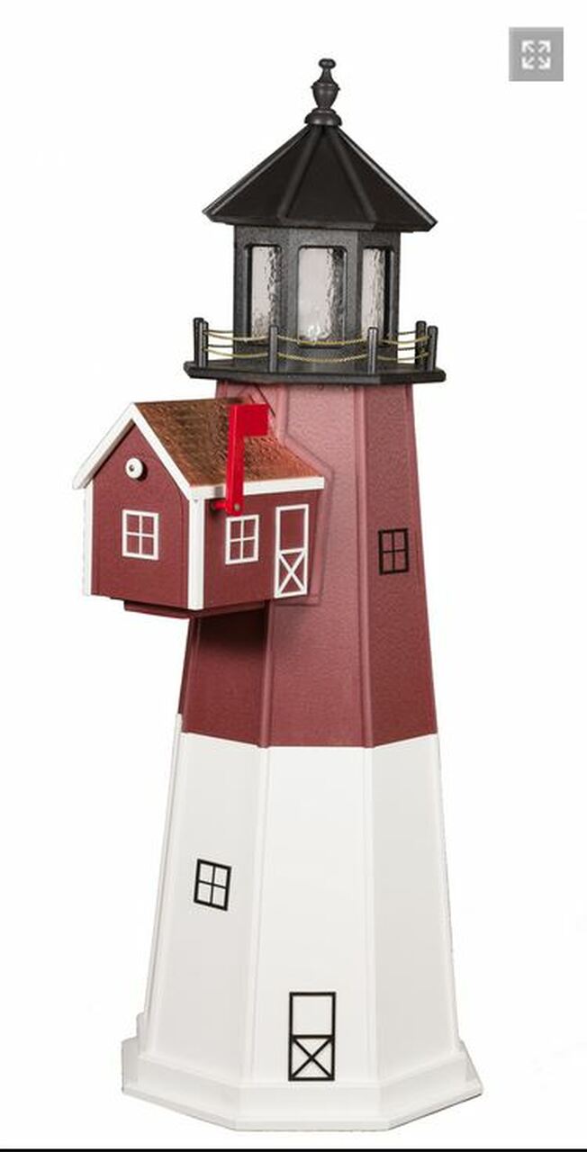 Solar Lighthouse Mailbox - KibrisPDR