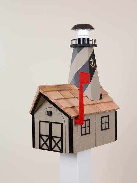 Detail Solar Lighthouse Mailbox Nomer 2