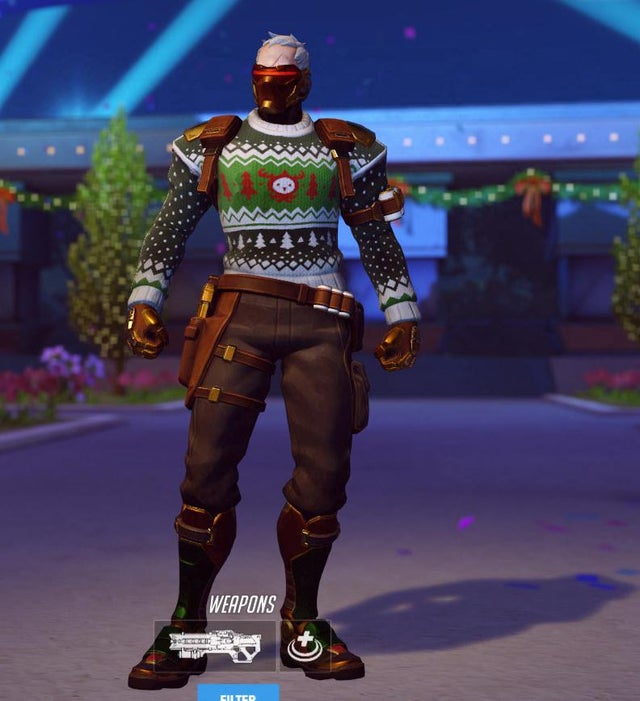Detail Soldier 76 Christmas Sweater Nomer 11
