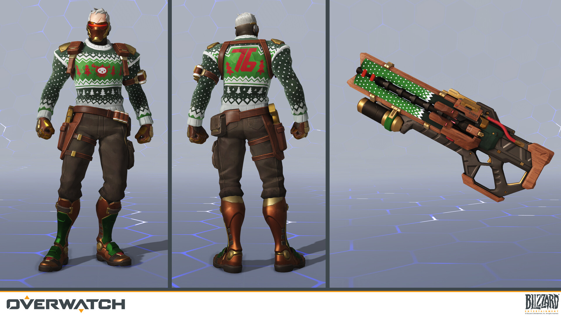 Detail Soldier 76 Christmas Sweater Nomer 17