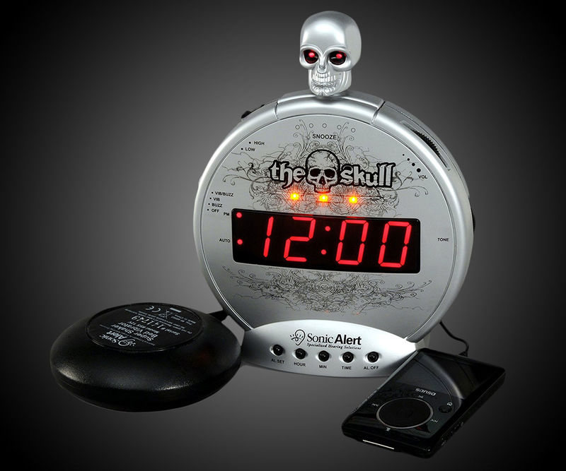 Detail Sonic Alert Skull Alarm Clock Nomer 11