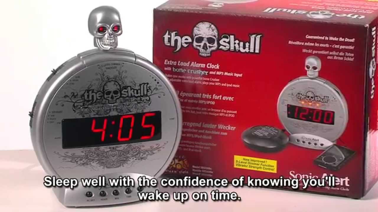 Detail Sonic Alert Skull Alarm Clock Nomer 19