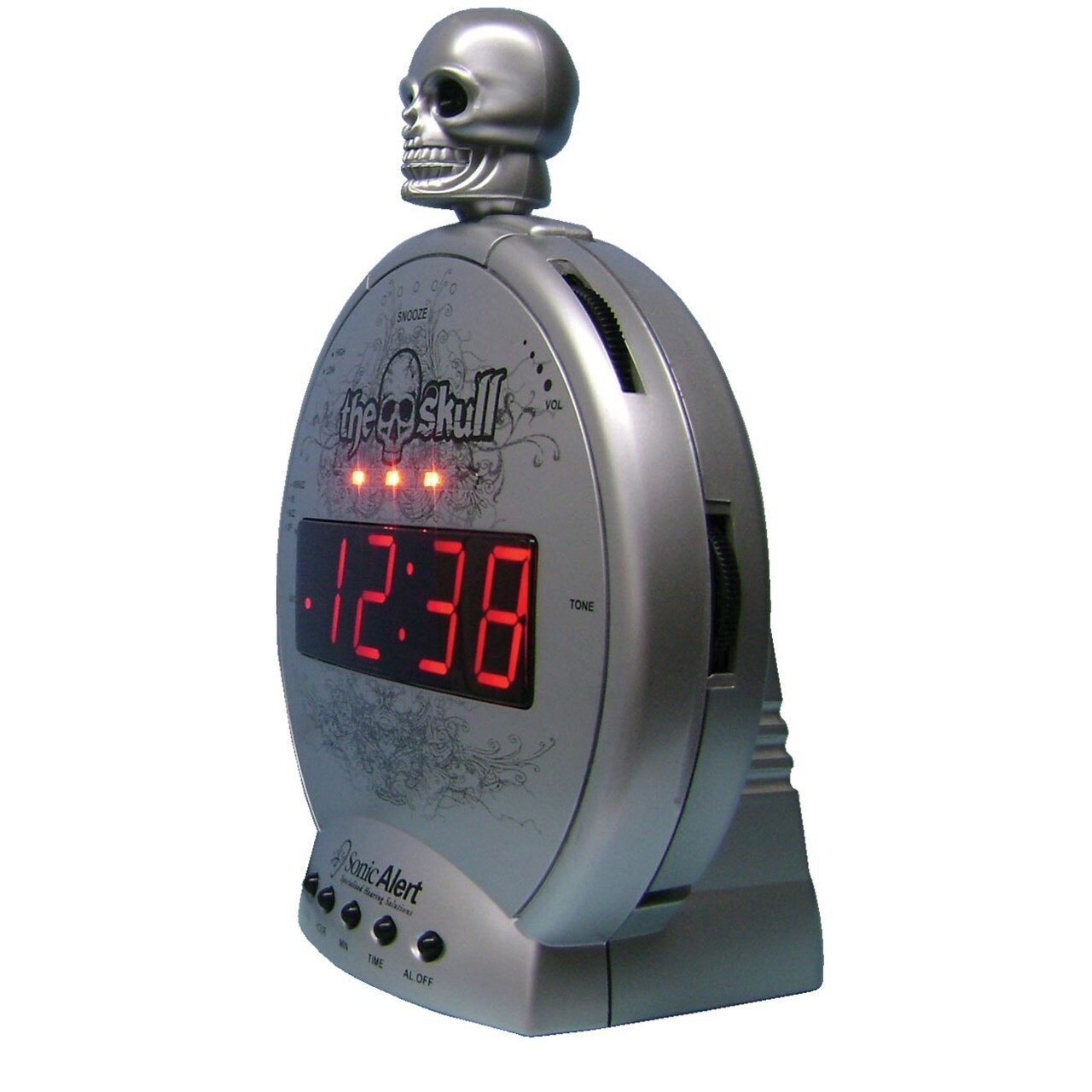 Detail Sonic Alert Skull Alarm Clock Nomer 22