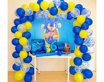 Detail Sonic Balloon Garland Nomer 35