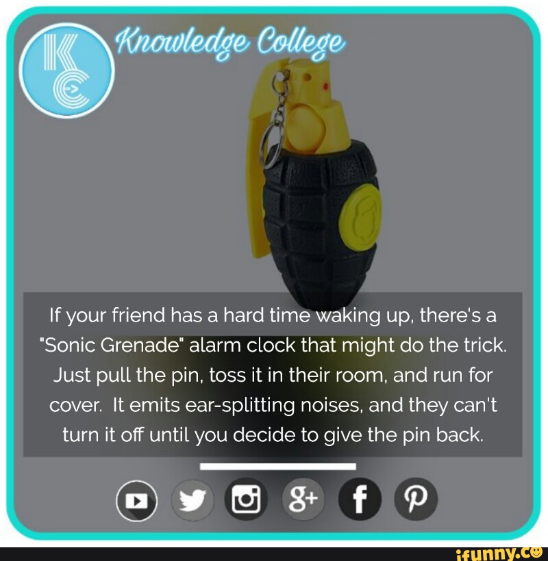 Detail Sonic Grenade Alarm Clock Nomer 53