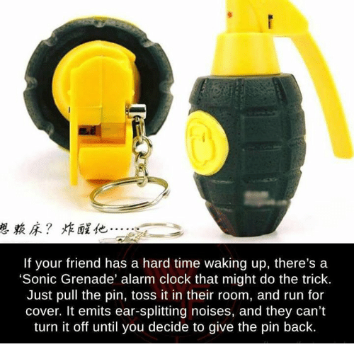 Detail Sonic Grenade Alarm Clock Nomer 10