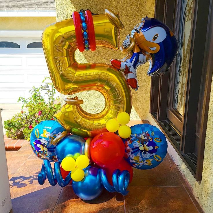 Detail Sonic The Hedgehog Balloon Bouquet Nomer 3