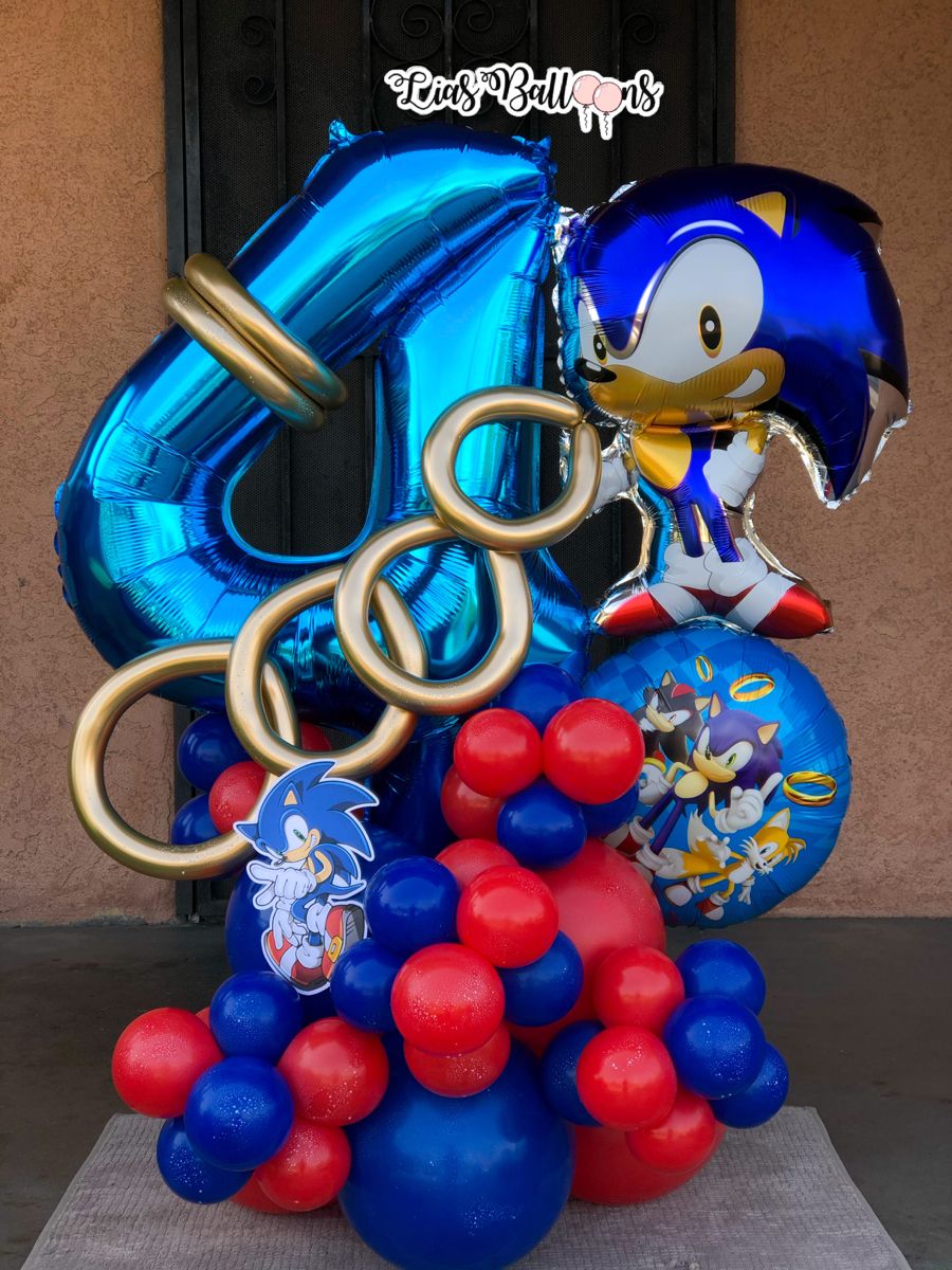 Detail Sonic The Hedgehog Balloon Bouquet Nomer 5