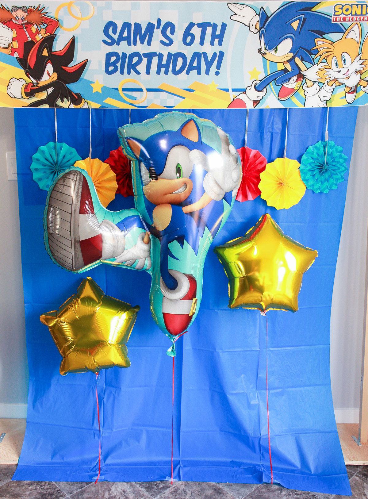 Detail Sonic The Hedgehog Birthday Banner Nomer 13