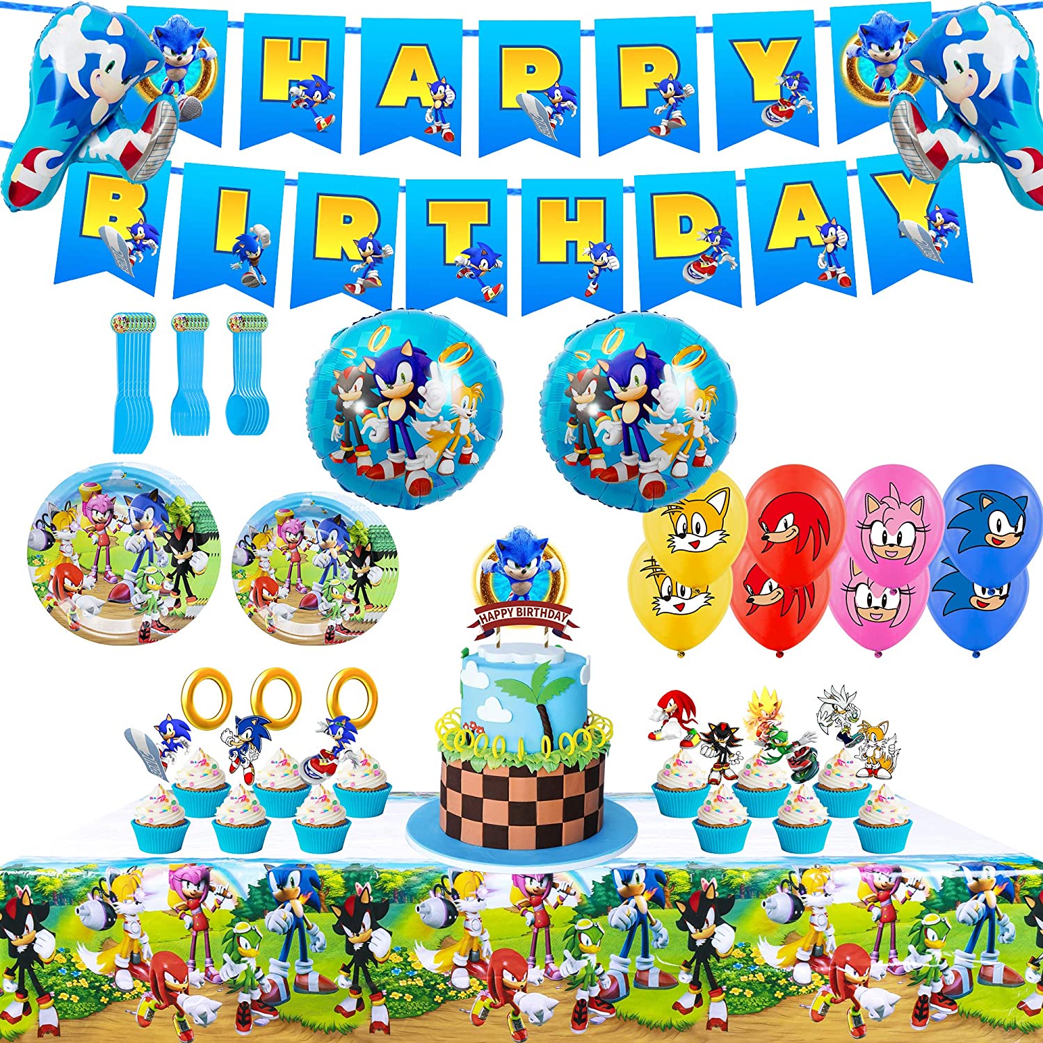 Detail Sonic The Hedgehog Birthday Banner Nomer 14