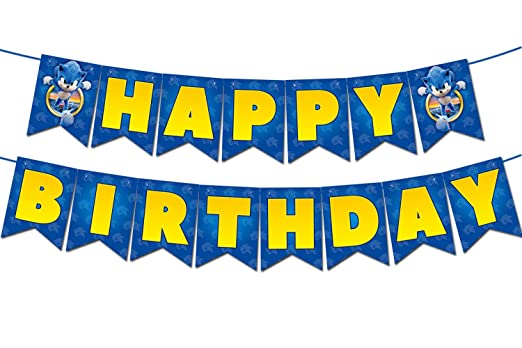 Detail Sonic The Hedgehog Birthday Banner Nomer 19