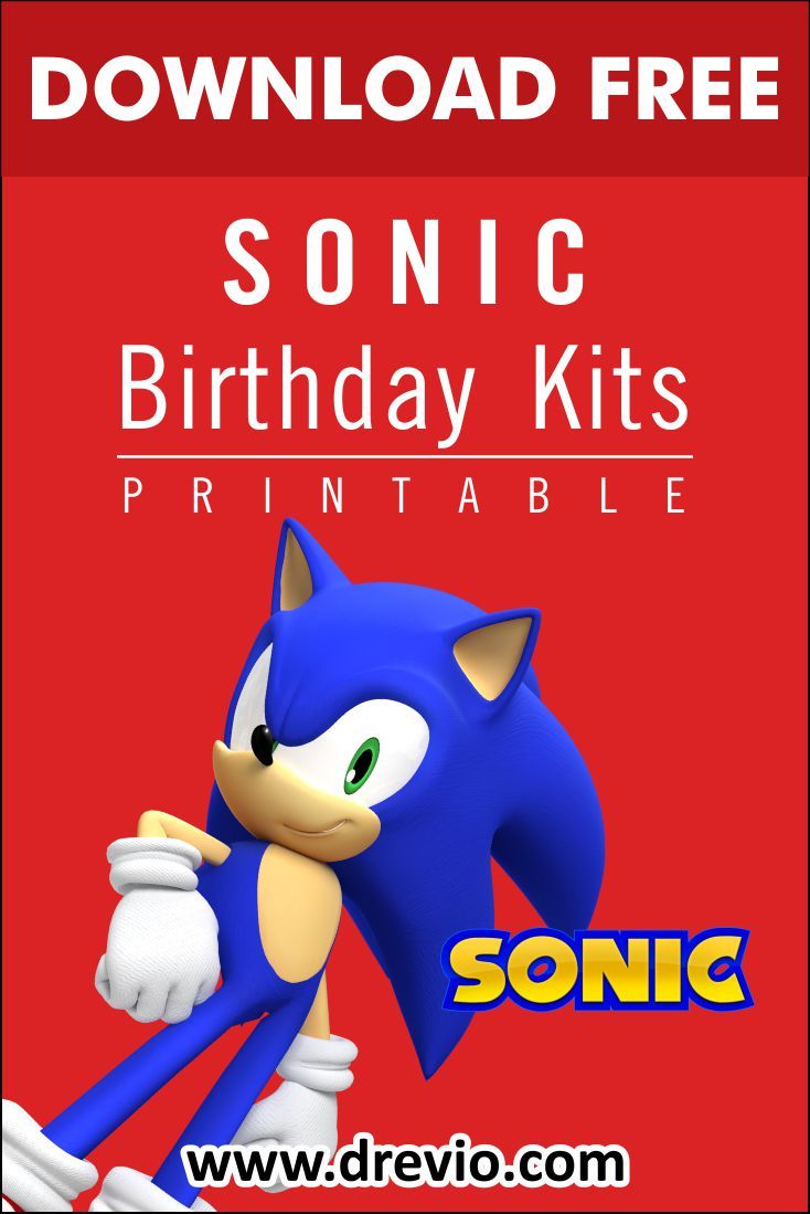 Detail Sonic The Hedgehog Birthday Banner Nomer 37